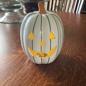 Target ceramic lit pumpkin